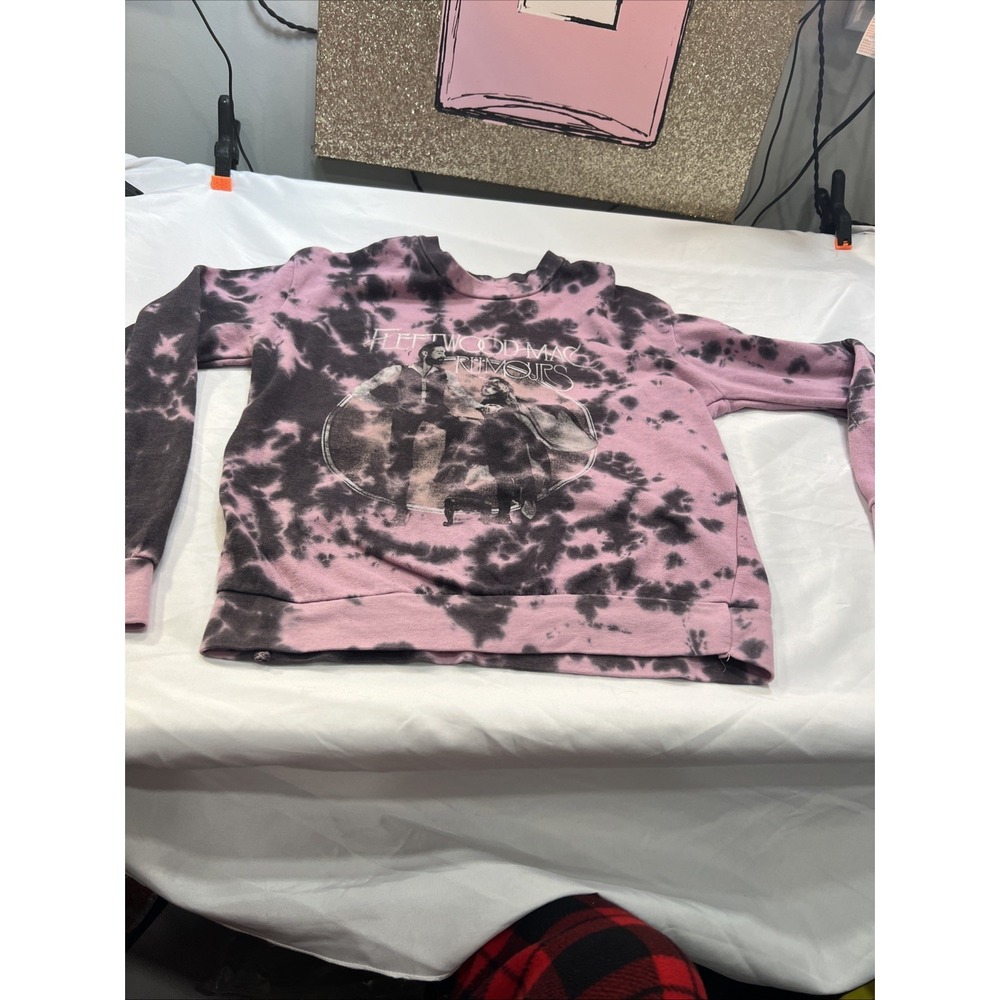 Fleetwood Mac Rumours Tie Dye Size XSmall Pullover Long Sleeve‎ Band Crewneck498
